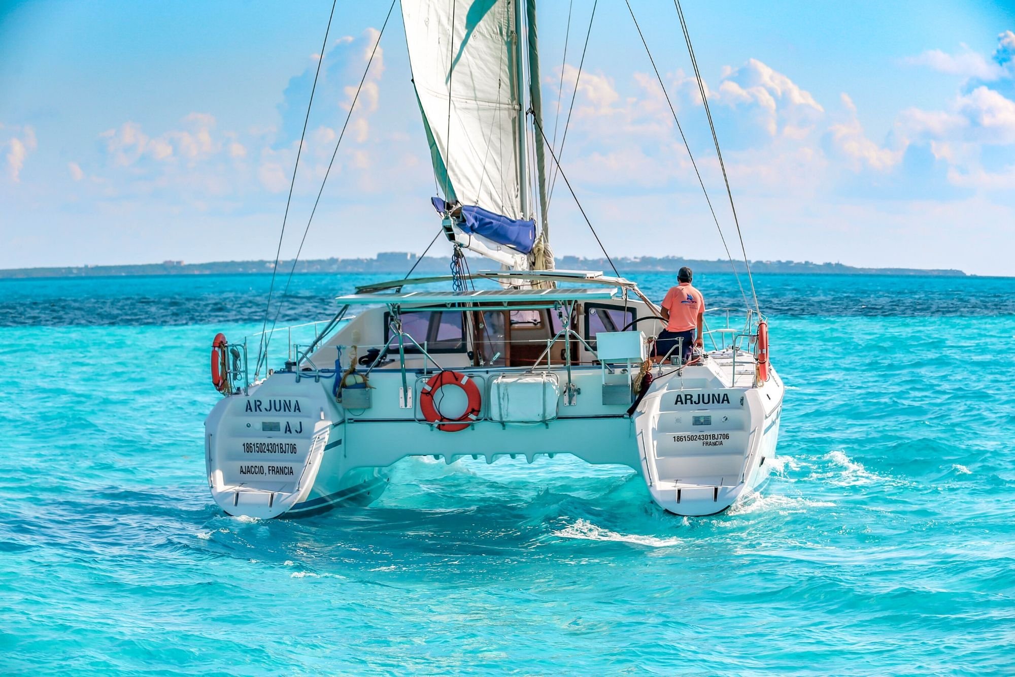 4 - HiRes - Arjuna - Isla Mujeres Catamaran Tour - Cancun Sailing