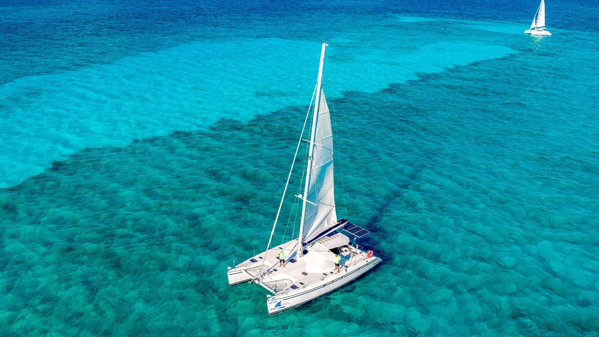 2 - LoRes - Arjuna - Isla Mujeres Catamaran Tour - Cancun Sailing