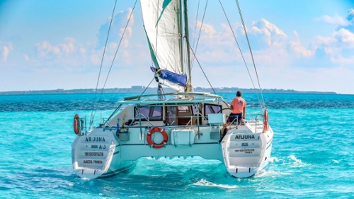 4 - LoRes - Arjuna - Isla Mujeres Catamaran Tour - Cancun Sailing-1