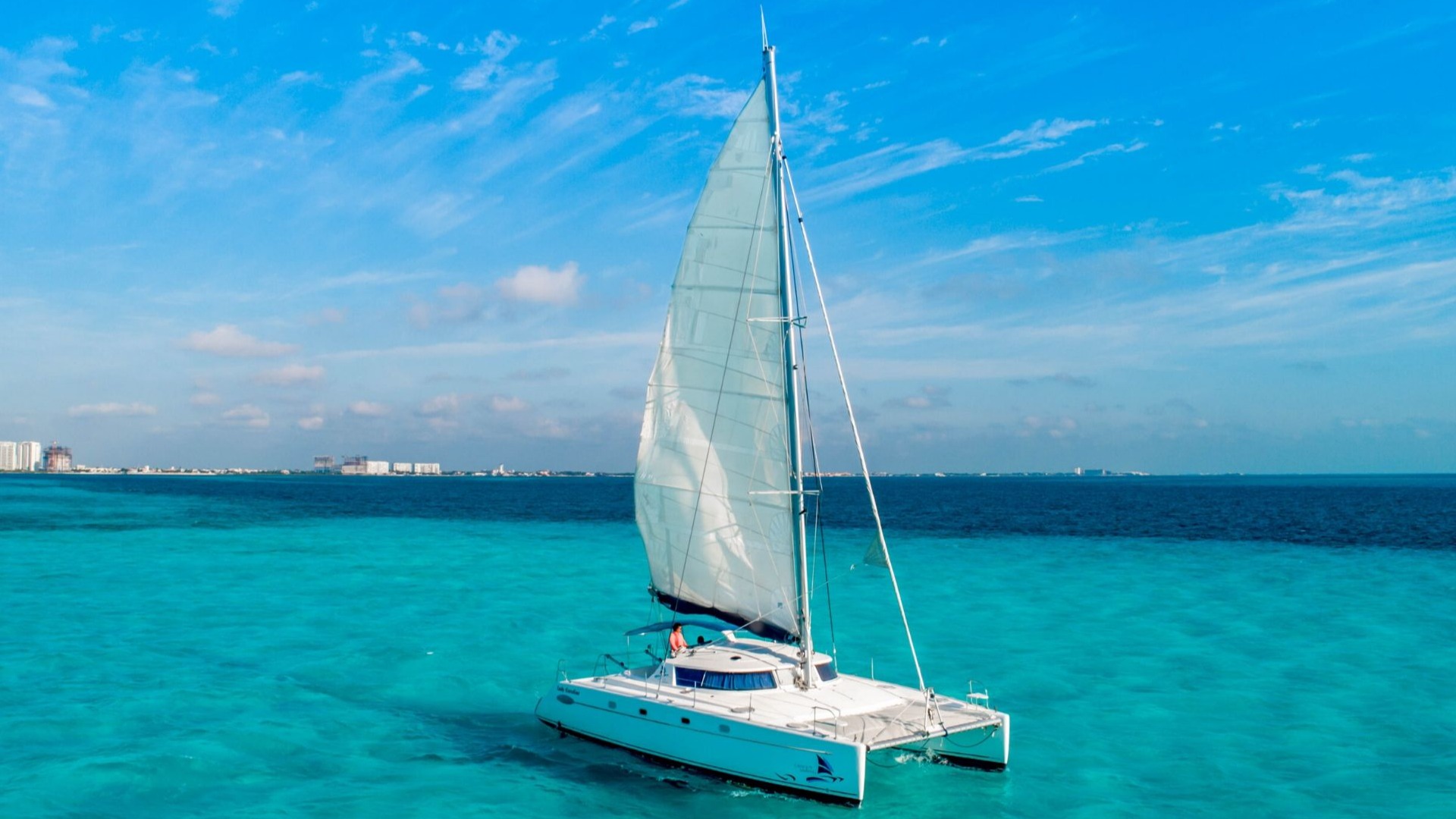 2 - LoRes - Lady Caroline - Isla Mujeres Catamaran Tour - Cancun Sailing