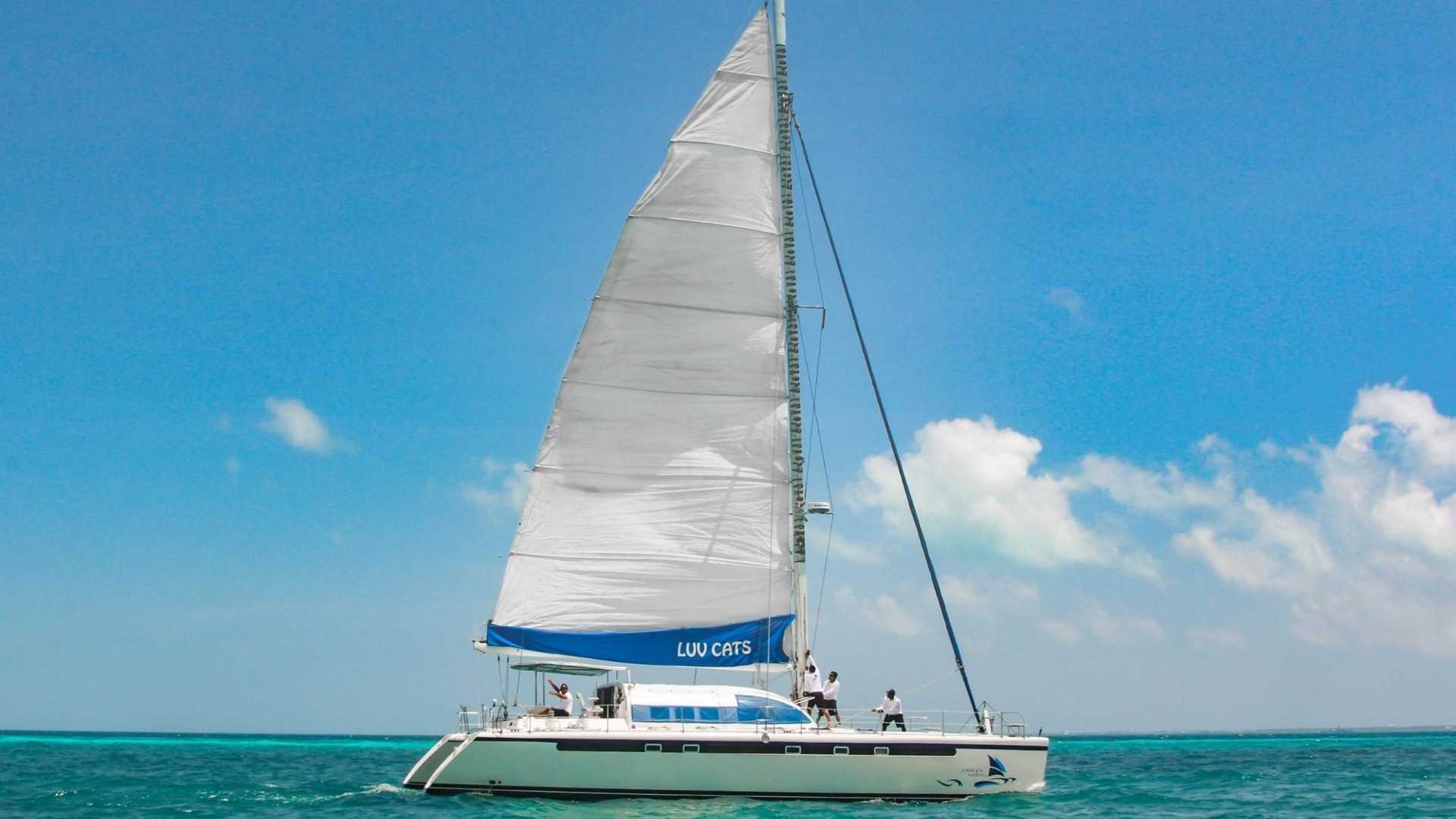 3 - HiRes - Luv Cat - Isla Mujeres Catamaran Tour - Cancun Sailing-1