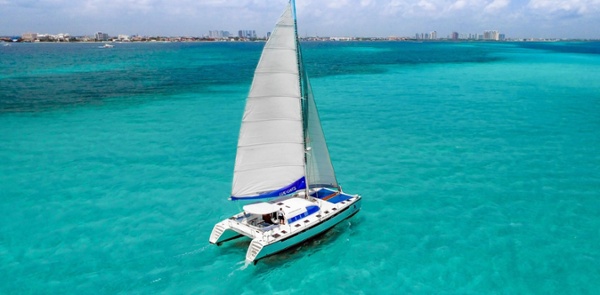 6 - HiRes - Luv Cat - Isla Mujeres Catamaran Tour - Cancun Sailing-1