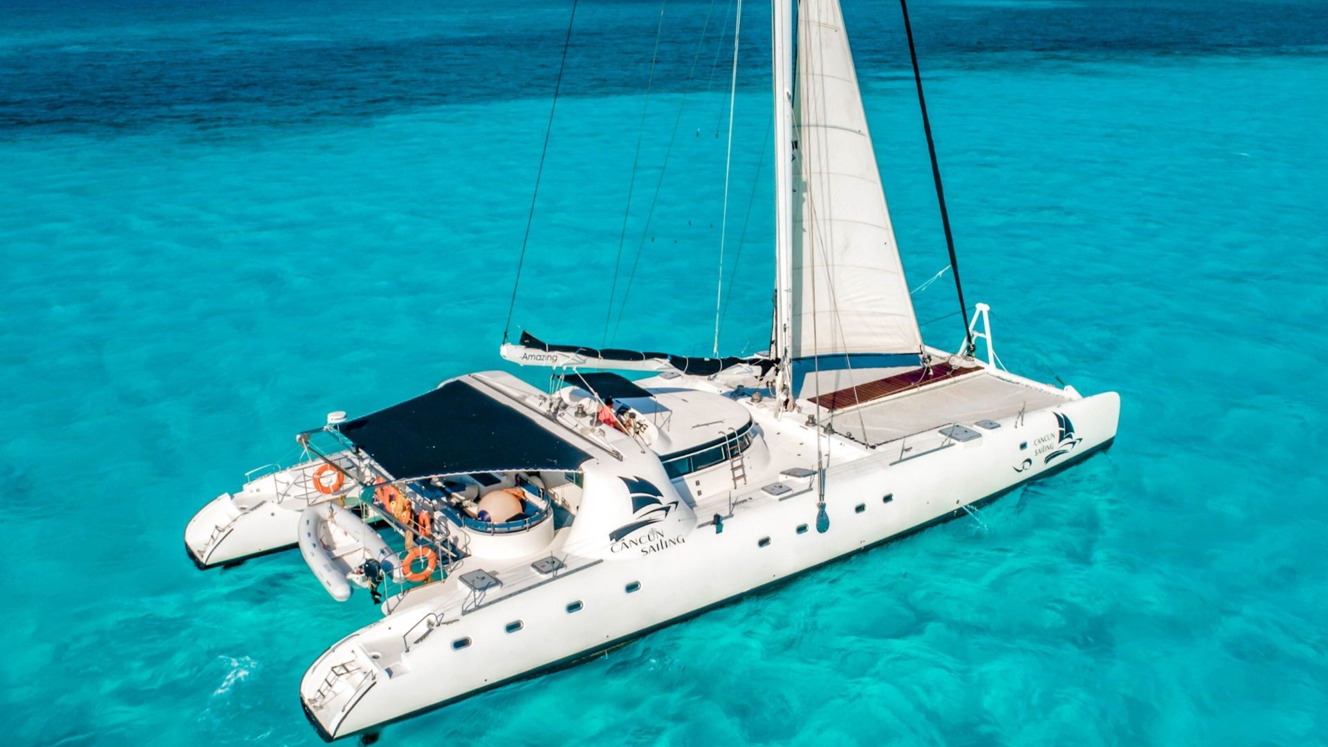 7 - LoRes - Amazing - Isla Mujeres Catamaran Tour - Cancun Sailing