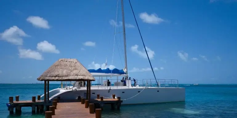 catamaran party with dj
