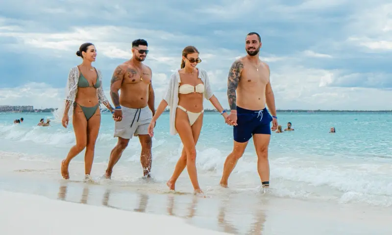 Caminhada na praia